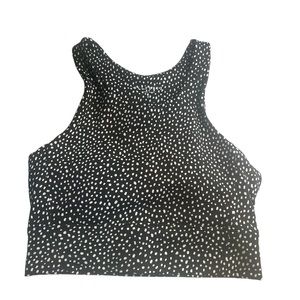 All Fenix Black Dotted Montana Longline Bra